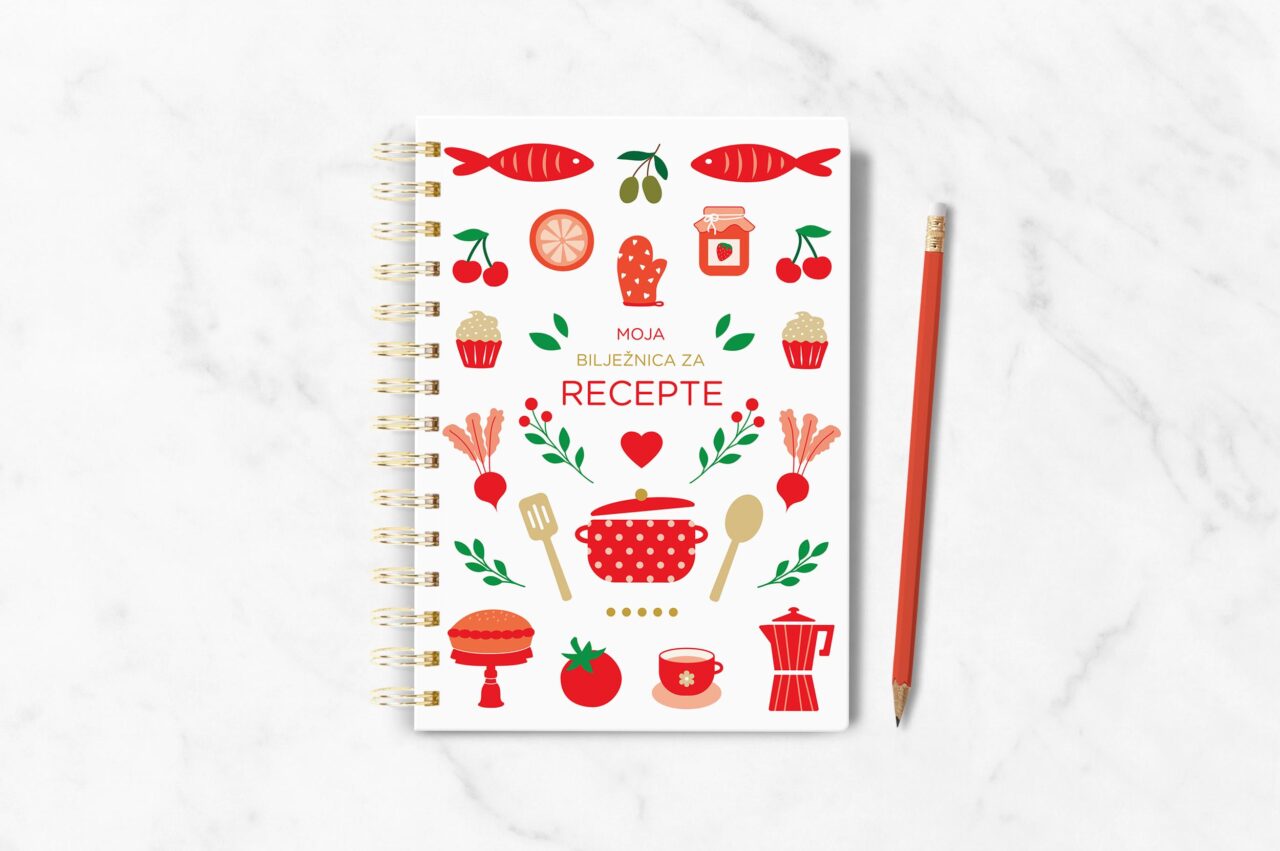 Moja bilježnica za recepte: Ispiši svoju vlastitu kuharicu